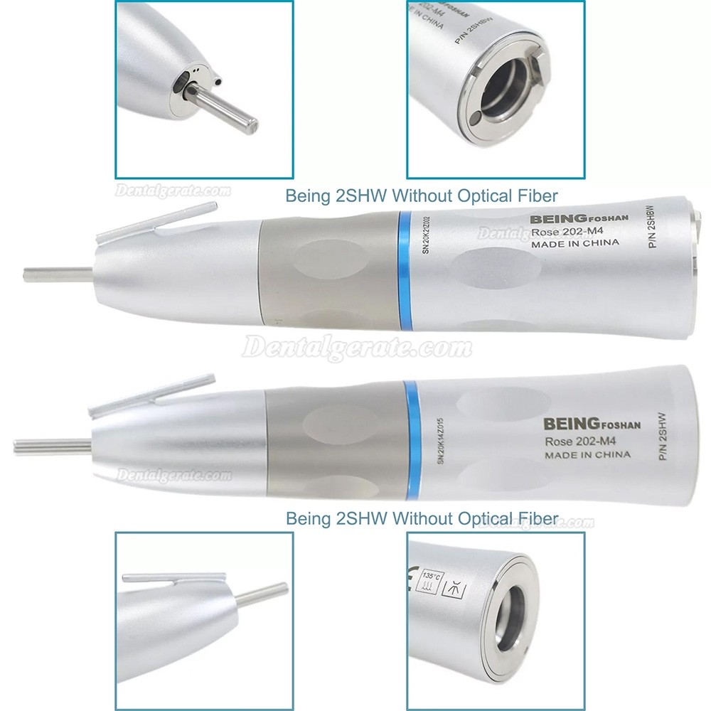 BEING 202SHBW Dental Gerades chirurgisches Dentalhandst&uuml;ck (mit Glasfaser)